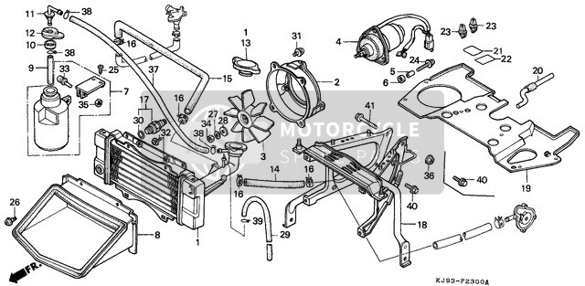 Honda CH125 1986 Termosifone (CH125E/G) per un 1986 Honda CH125